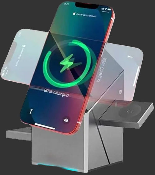 New Generation 3-in-1 Magnetic Pop-up Design Wireless Charger