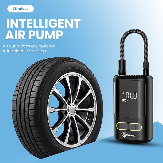Smart Portable Tire Inflator – Digital Air Compressor with Auto Shut-Off