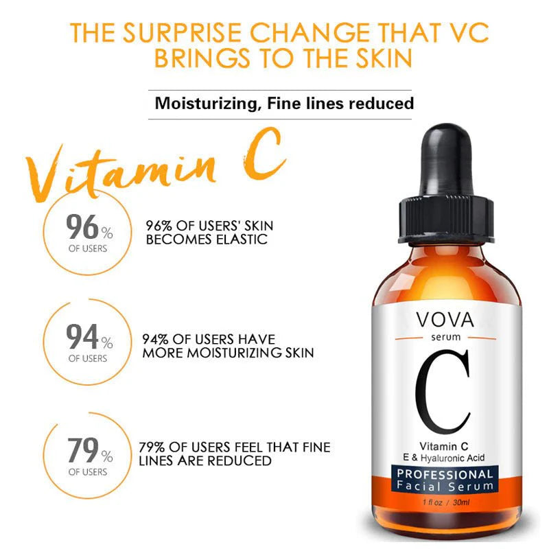 Vitamin C Facial Serum – Brightening &amp; Hydrating Skin Care (30ml) 🍊✨